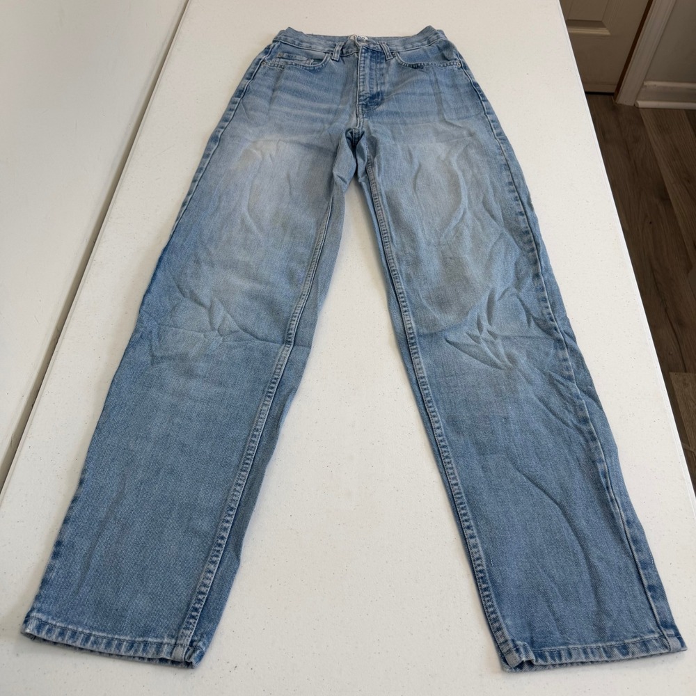 BDG Urban Outfitters High Rise Baggy Jeans Light Wash Blue Size 25 7187